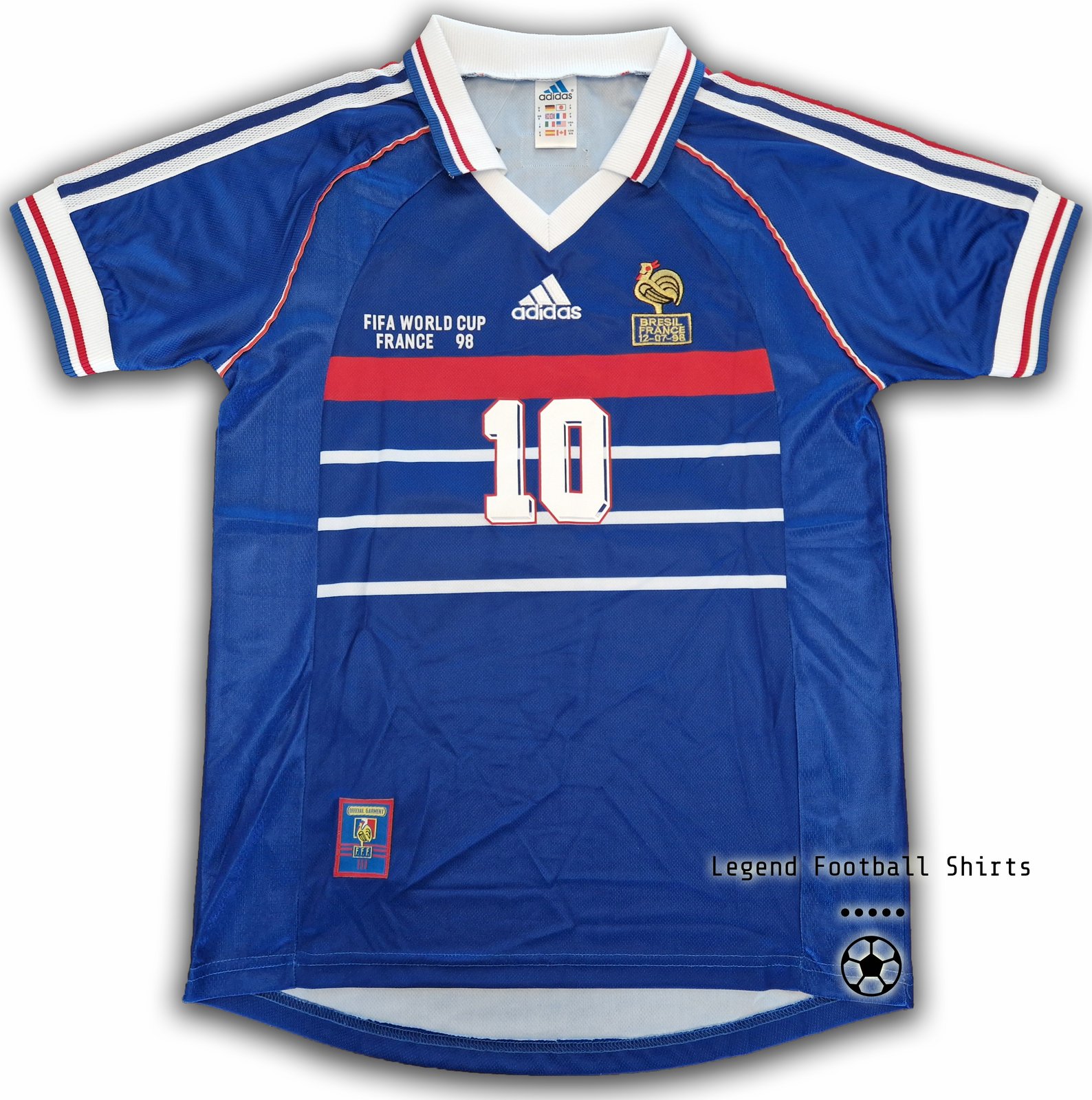 France 1998 shirt ZIDANE | Legend Football Shirts